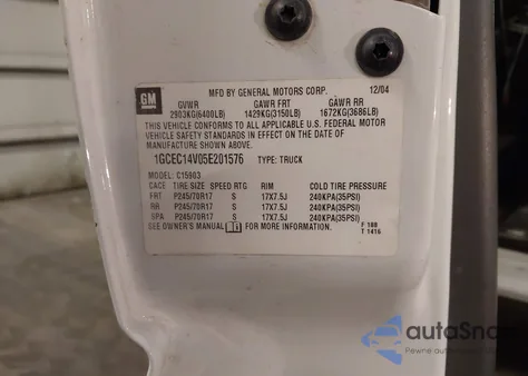 2006 Chevrolet Silverado 1500 Work Truck from USA, damaged, VIN 3GCEK14V36G244581